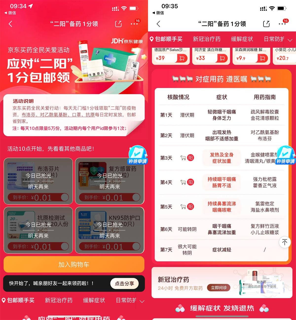 京东0.01元抢抗原或布洛芬片-趣酷猫资源网