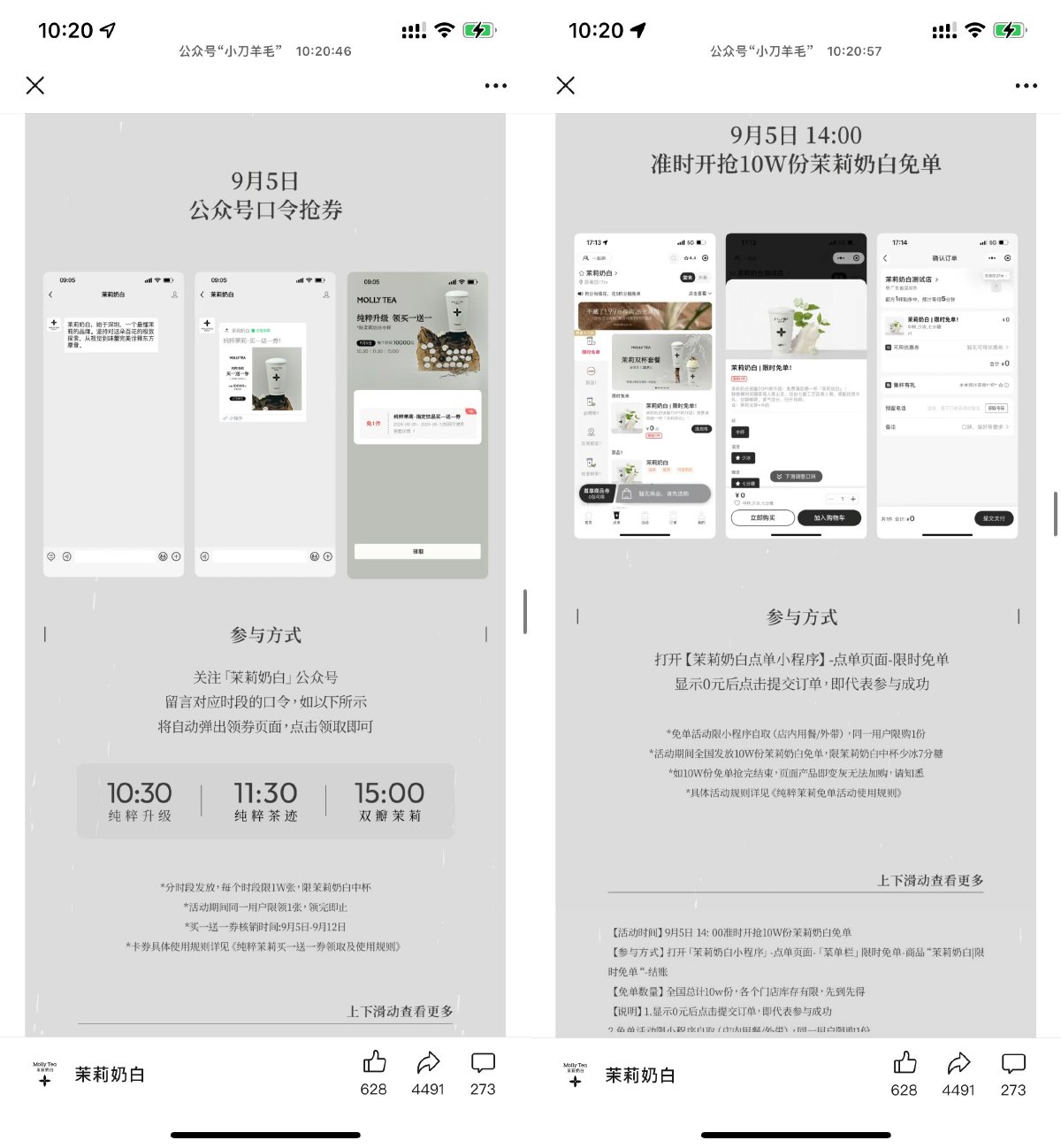 茉莉奶白抢买一送一券和免单-趣酷猫资源网