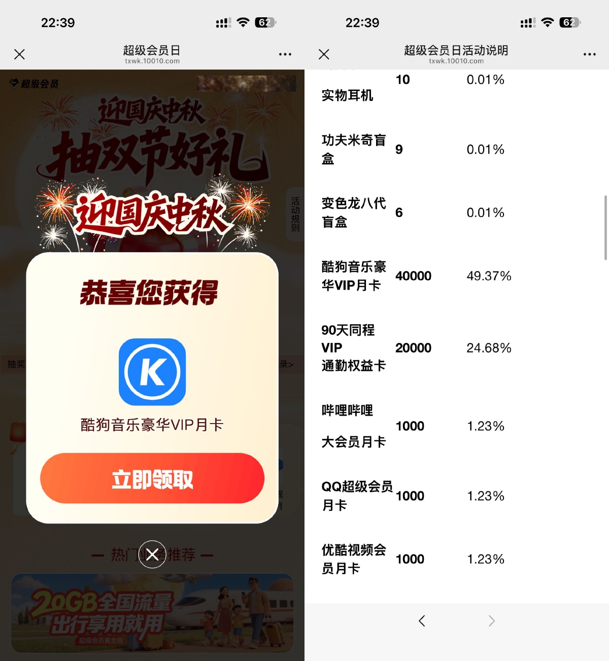 联通王卡抽实物或各类会员等-趣酷猫资源网