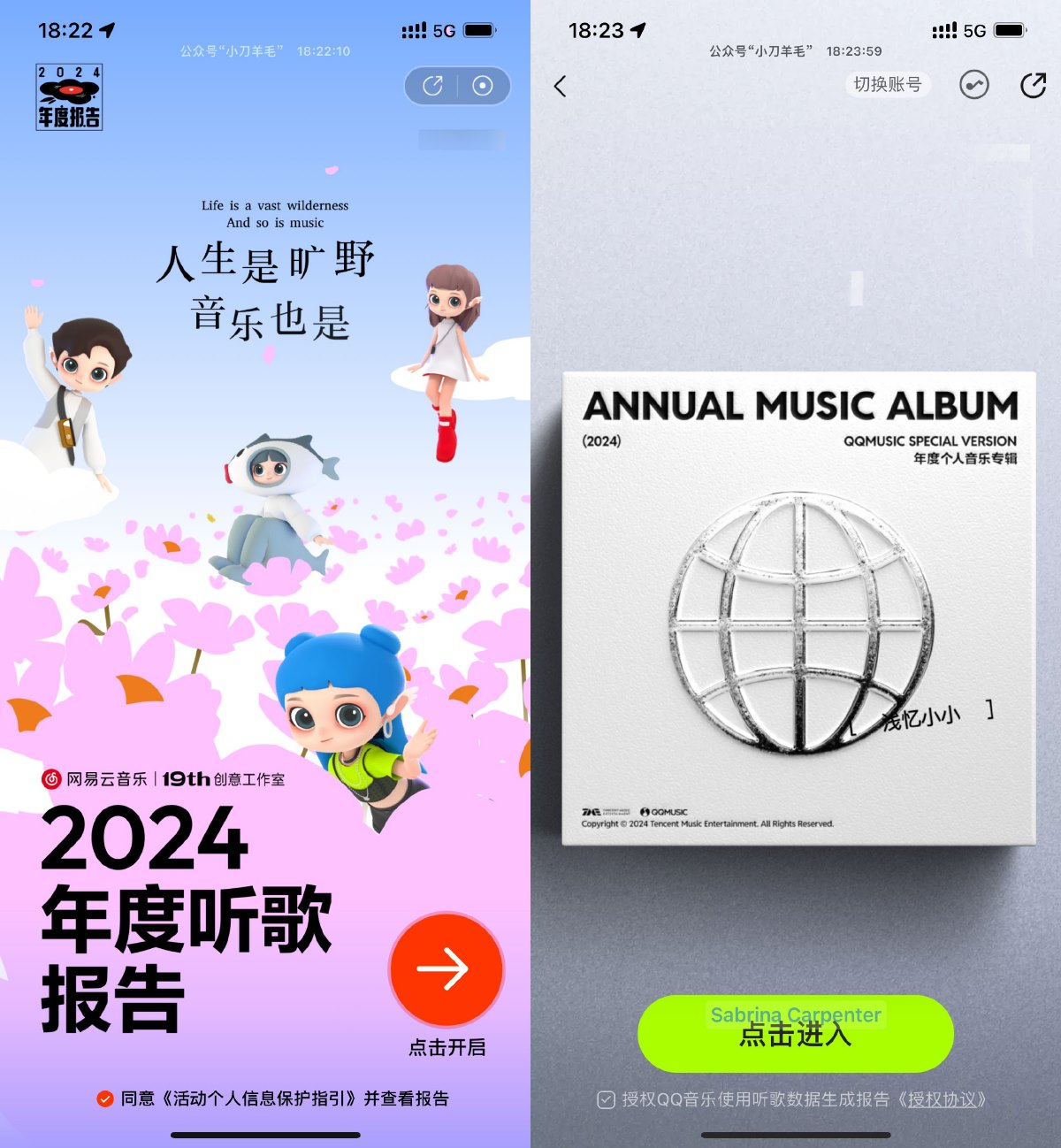 网易云和QQ音乐查看年度报告-趣酷猫资源网