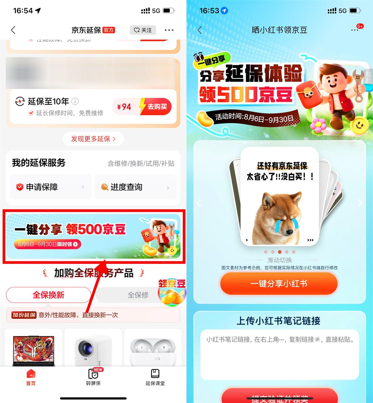 京东分享小红书领取500京豆-趣酷猫资源网