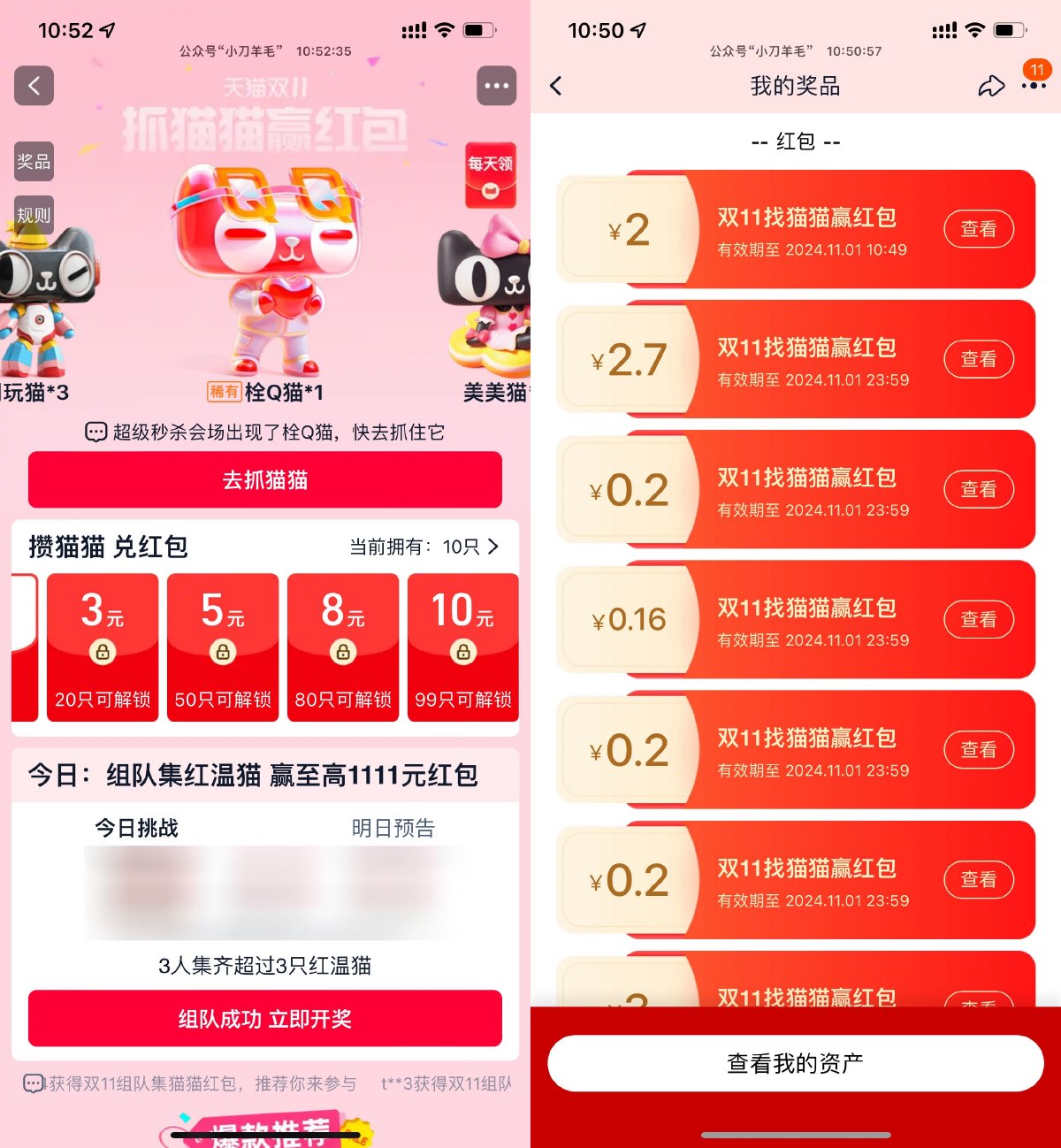 淘宝猫猫每天浏览得大量红包-趣酷猫资源网