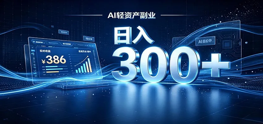 2026 AI轻资产风口,Token中转站小白可入局,日入300+ 2026 AI轻资产风口,Token中转站小白可入局,日入300+