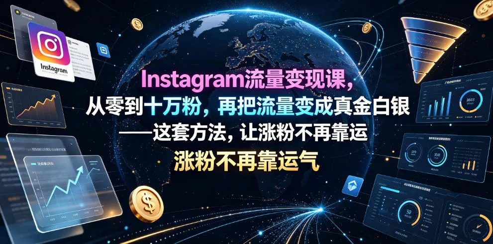 “从零到十万粉丝，流量变现全攻略：独家涨粉技巧，让流量变现不再碰运气【双语字幕】”_趣客盟