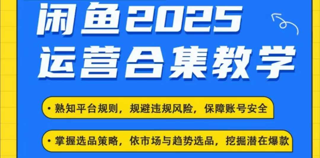 2025闲鱼电商运营全集，2025最新咸鱼玩法 - 趣酷猫