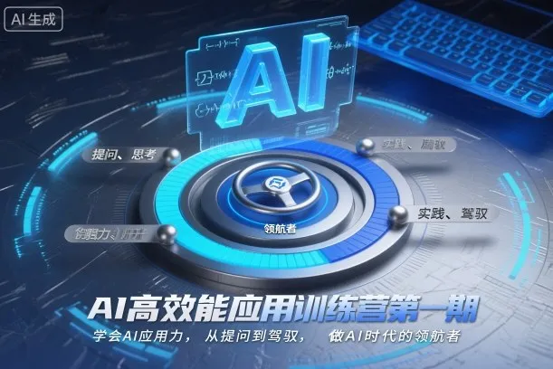 AI高效能应用训练营第一期，学会AI应用力，从提问到驾驭，做AI时代的领航者-趣酷猫资源网