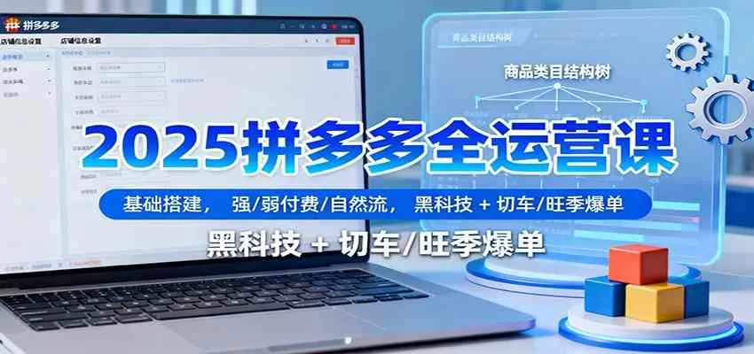 2025拼多多全运营课:基础搭建,强/弱付费/自然流,黑科技 + 切车/旺季爆单 2025拼多多全运营课:基础搭建,强/弱付费/自然流,黑科技 + 切车/旺季爆单