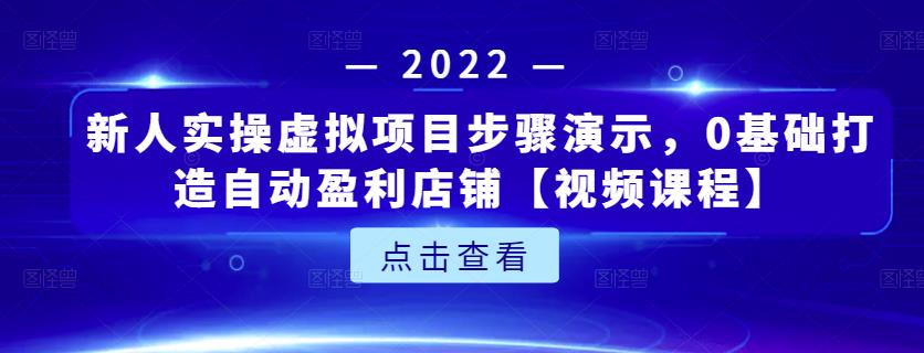 新人实操虚拟项目步骤演示，0基础打造自动盈利店铺【视频课程】 - 趣酷猫