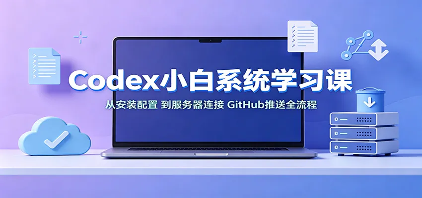 《新手必学：Codex小白系统安装指南，涵盖配置、服务器连接及GitHub推送全攻略》 - 趣客盟