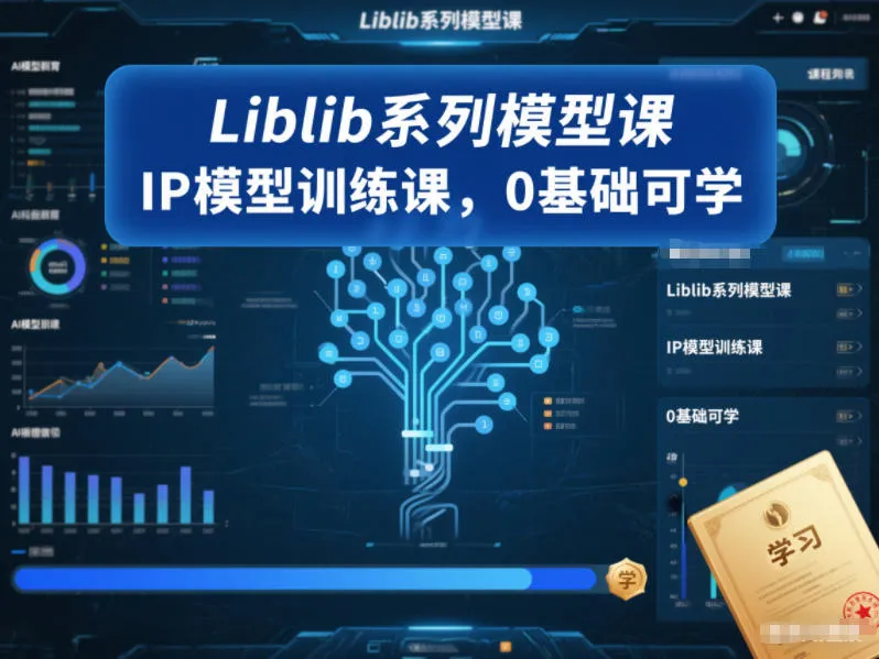 Liblib系列模型课，IP模型训练课，0基础可学-趣酷猫资源网