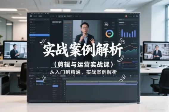 剪辑与运营实战课，从入门到精通，实战案例解析（更新2026）-趣酷猫资源网