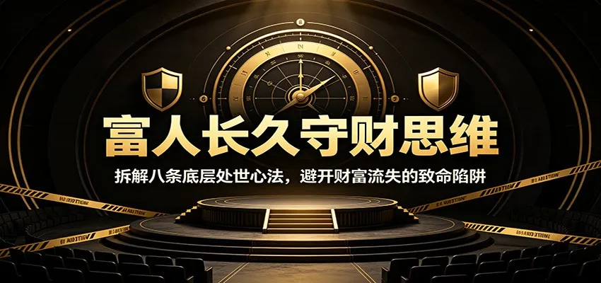 富人财富稳固之道：揭秘8大核心处世法则，规避财富流失风险攻略_趣客盟