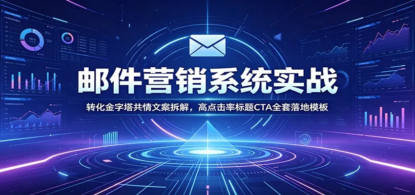 邮件营销系统实战指南:揭秘转化金字塔共情文案,打造高点击率标题与CTA落地模板_趣客盟
