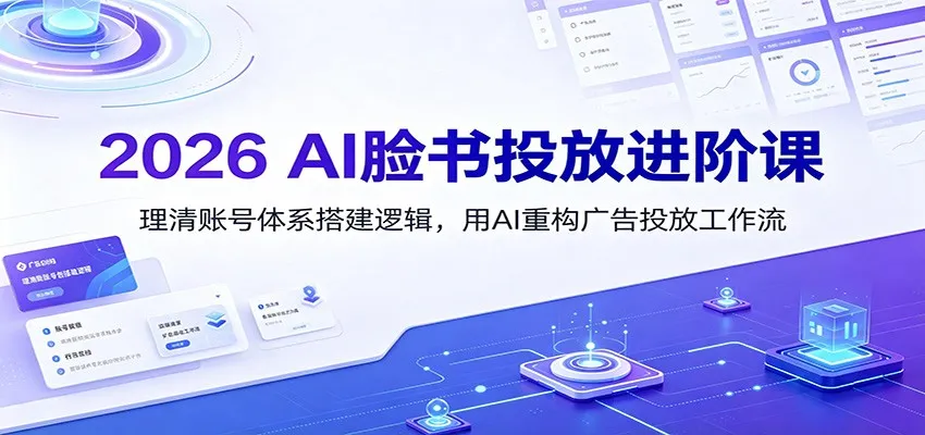 2026 AI赋能脸书广告投放高级教程:高效账号构建与AI优化工作流程(持续更新)_趣客盟