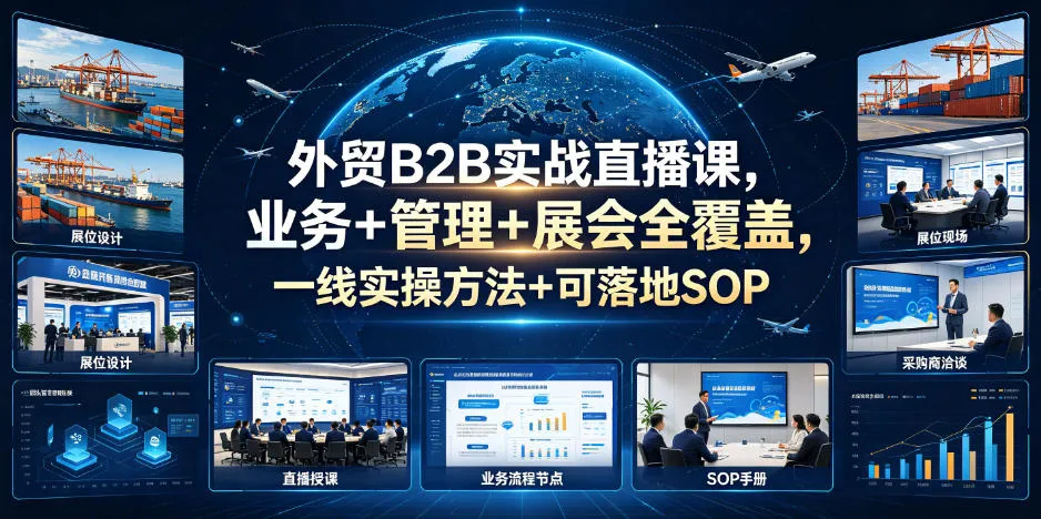 外贸B2B业绩翻倍攻略:50+实战案例+高效SOP流程全解析_趣客盟