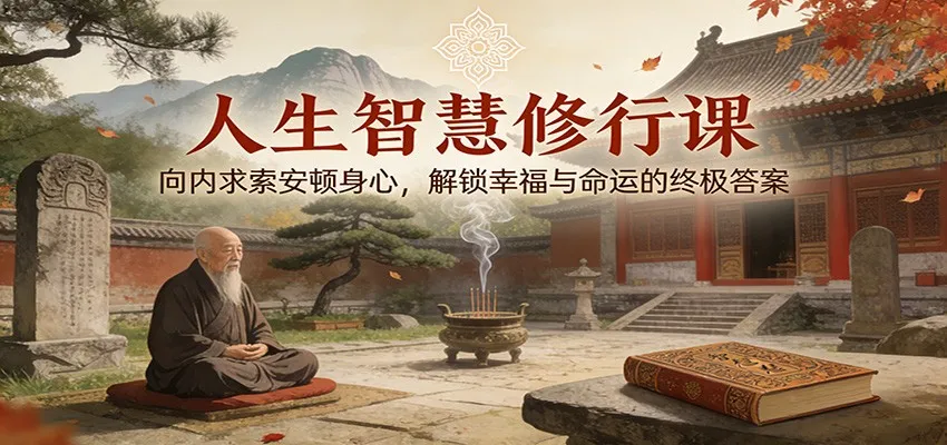 人生智慧修行课：向内求索安顿身心，解锁幸福与命运的终极答案-趣酷猫资源网
