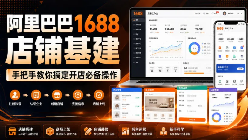 阿里巴巴1688店铺基础建设攻略:新手开店必看,全面操作指南(8月更新版) - 趣客盟