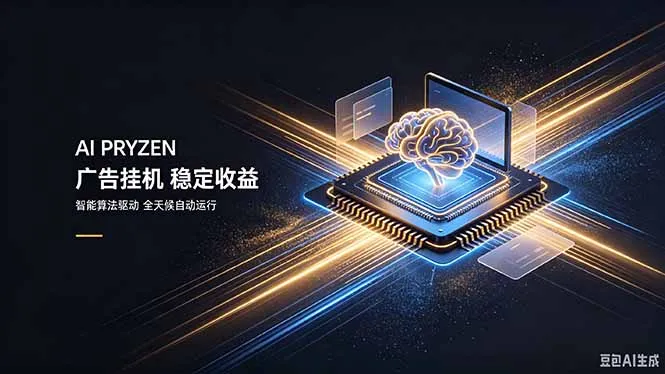 AI Pryzen广告挂机系统 | 24小时自动收益，日赚300-500，新手轻松上手 - 趣客盟