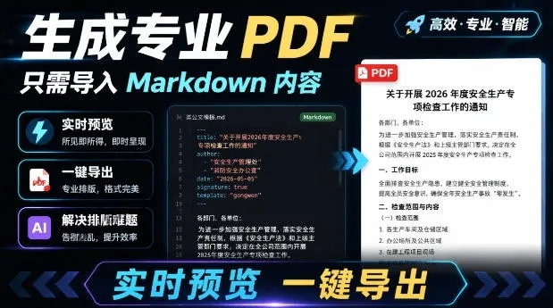 一键导入Markdown，实时预览并导出专业PDF —— Presto，轻松排版AI生成内容_趣客盟