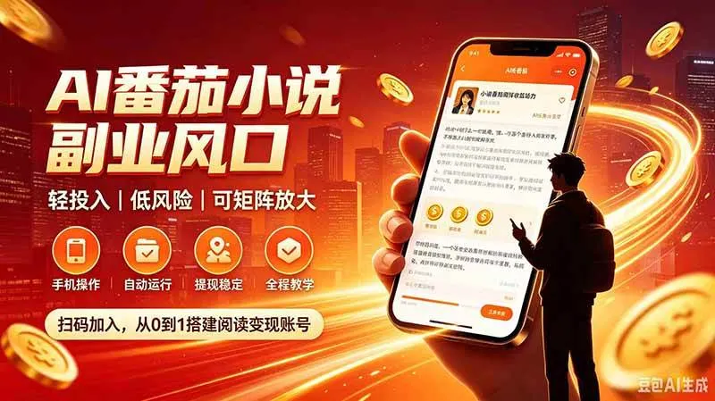 【20277期】AI番茄自动挂机项目，24小时躺赚副业，低成本高回报，风险低可规模扩大 - 趣客盟