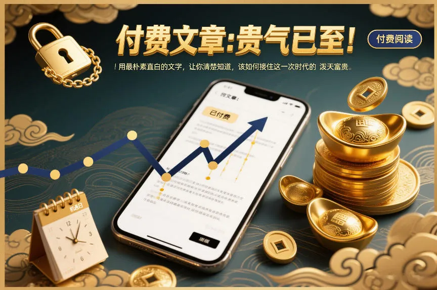 付费文章：贵气已至！用最朴素直白的文字，让你清楚知道，该如何接住这一次时代的泼天富贵-趣酷猫资源网