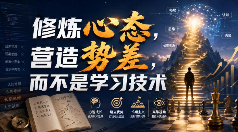 《心态修炼与势能打造：超越技术学习的深度提升策略》_趣客盟