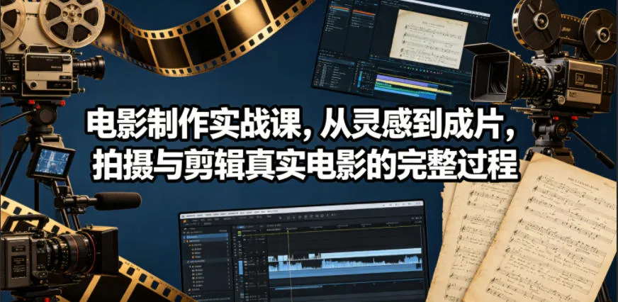 电影制作实战课，从灵感到成片，拍摄与剪辑真实电影的完整过程【原创双语字幕】_趣客盟