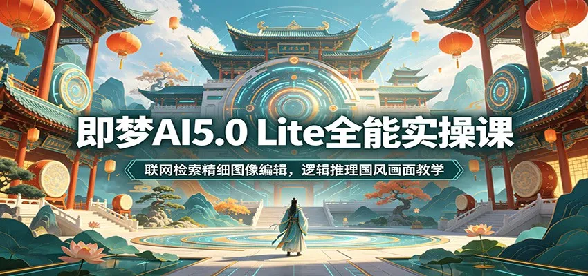 即梦AI5.0 Lite全能实战教程：联网检索+精细图像编辑+逻辑推理，国风画面制作教学攻略_趣客盟