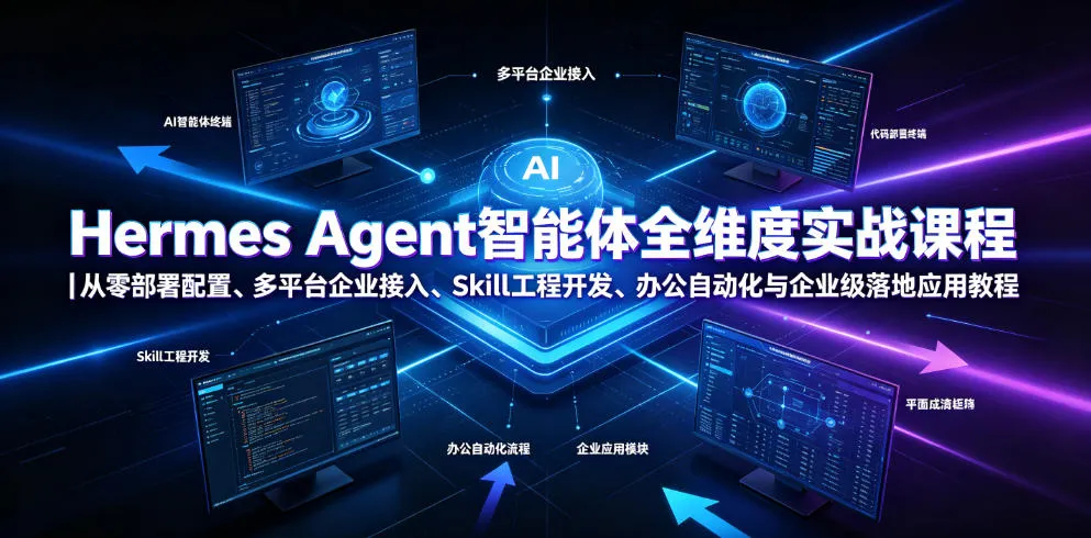Hermes Agent智能体实战教程:零基础部署、多平台接入、Skill开发与办公自动化应用指南_趣客盟