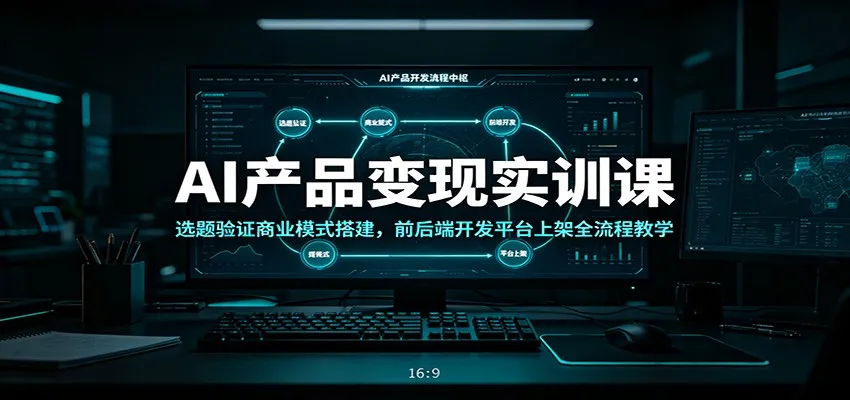 AI产品实训课:全面解析选题验证与商业模式,涵盖前后端开发及平台上架全流程教学策略_趣客盟