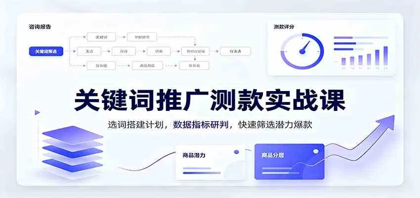 关键词推广测款实战攻略:精准选词策略,数据分析技巧,高效锁定爆款潜力 - 趣客盟