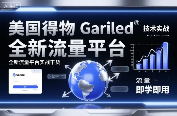 美国得物Gariled技术实战，全新流量平台实战干货，即学即用-趣酷猫资源网