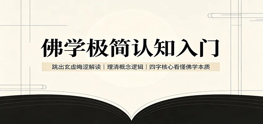 佛学入门四字真经:直击核心,理清逻辑,轻松掌握佛学精髓 - 趣客盟