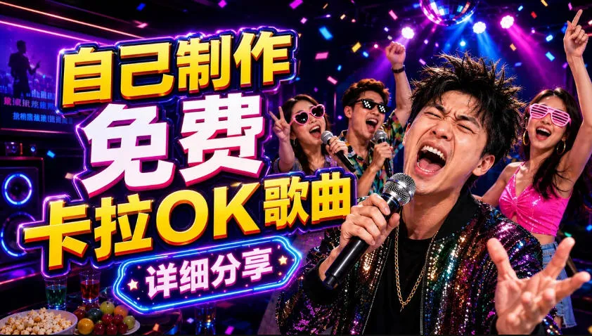 零基础AI制作免费卡拉OK视频教程，从歌曲生成、音轨分离到字幕制作、视频导出，手把手教学_趣客盟