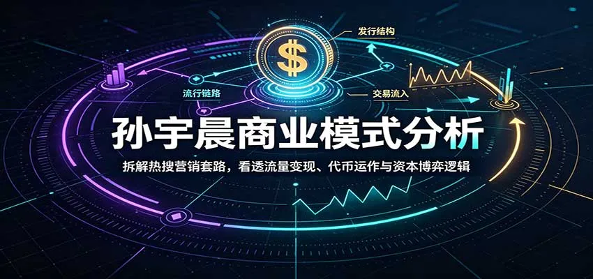 孙宇晨商业模式揭秘：深度解析热搜营销策略，揭秘流量变现、代币经济与资本运作之道 - 趣客盟