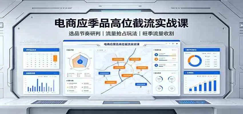 电商应季品高位截流实战课:选品节奏研判,流量抢占玩法,旺季流量收割 电商应季品高位截流实战课:选品节奏研判,流量抢占玩法,旺季流量收割