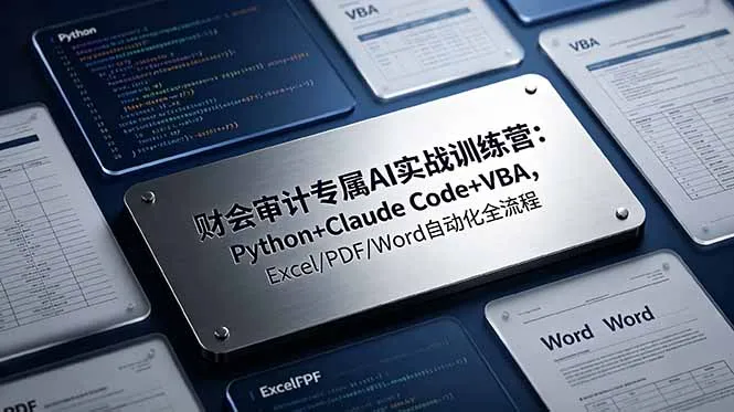 AI财务审计自动化攻略：Python/Excel/VBA实战技巧深度解析指南_趣客盟