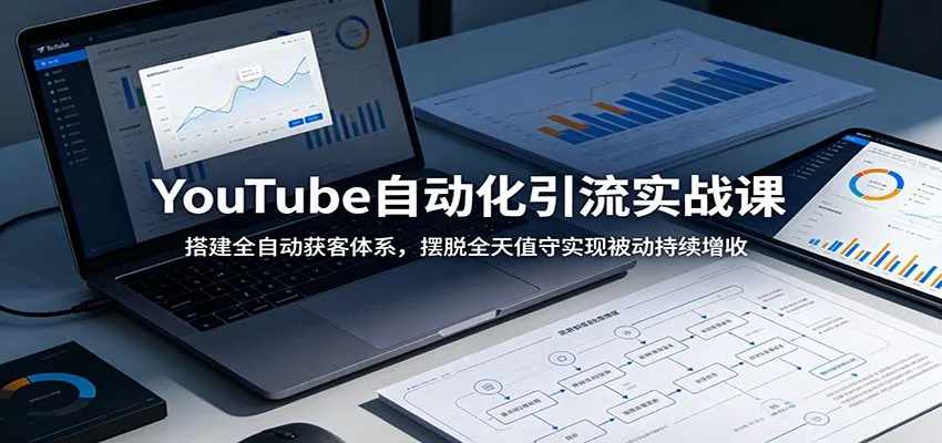 YouTube自动化引流实战课:搭建全自动获客体系,摆脱全天值守实现被动持续增收_趣客盟