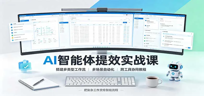 AI智能体效率加速指南：构建多样化工作流，实现多场景自动化与工具协作教程 - 趣客盟
