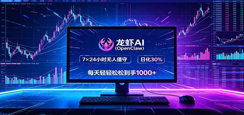 龙虾AI(OpenClaw)全自动挂机,智能操控电脑高效执行任务,每天轻松到手四位数_趣客盟