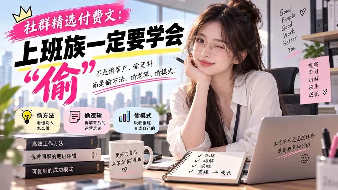 (20423期)社群精选付费文:上班族一定要学会“偷“ (20423期)社群精选付费文:上班族一定要学会“偷“
