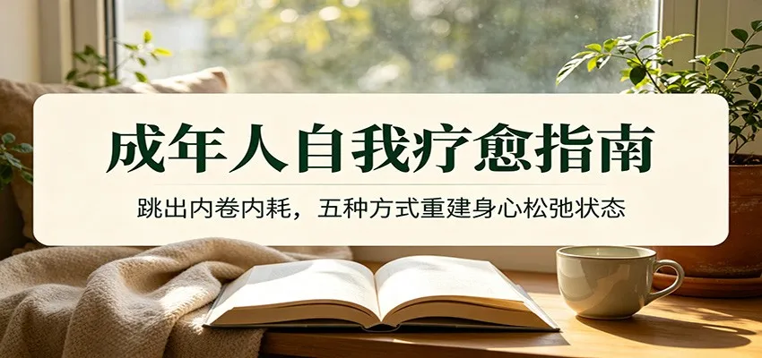 《摆脱内卷，重塑身心：揭秘5大自我疗愈法，轻松回归松弛生活状态》_趣客盟