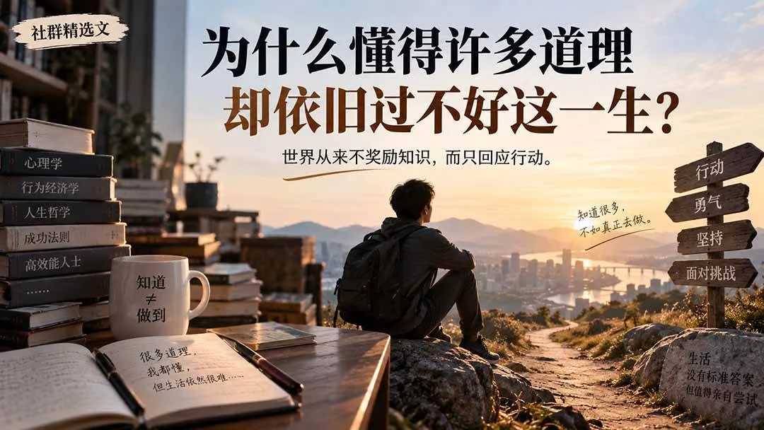 “揭秘：掌握大量道理却难享幸福人生？社群精选解析！” - 趣客盟