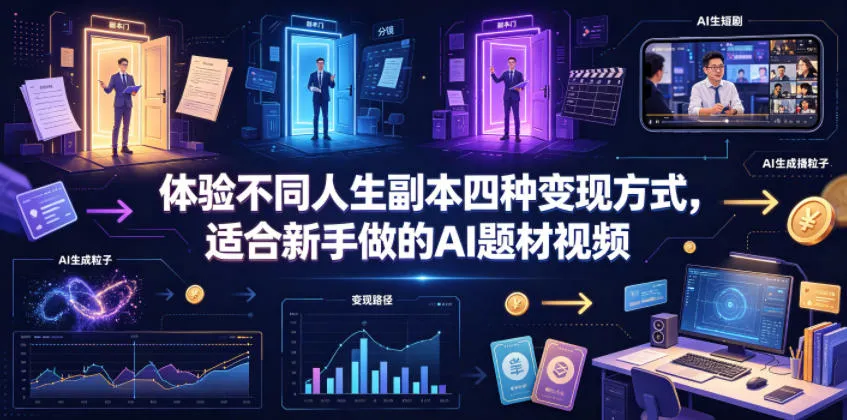 AI视频创作入门必看：高效盈利策略+AI内容变现全解析_趣客盟