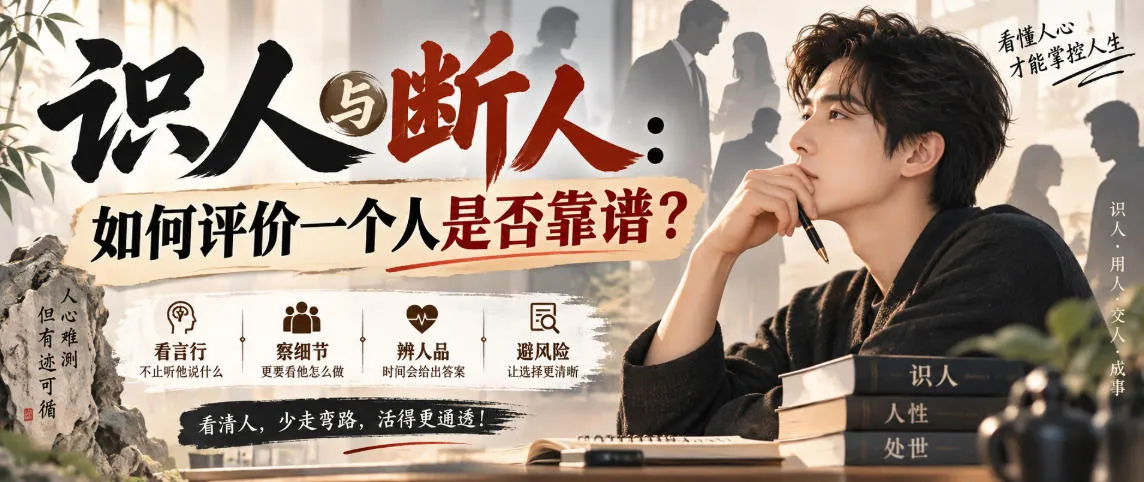 识人与断人技巧：如何准确评估一个人是否靠谱？ - 趣客盟
