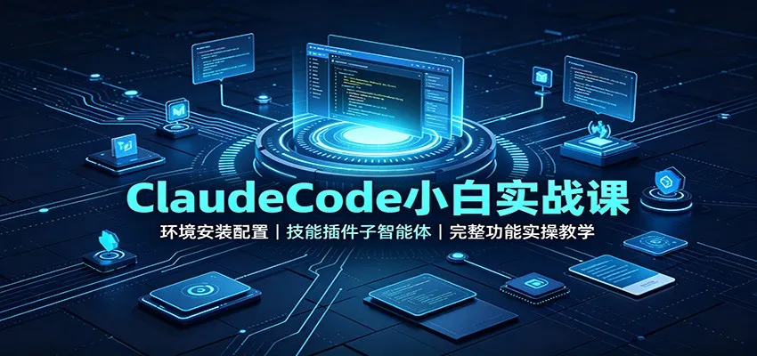 ClaudeCode小白实战指南：环境搭建+技能插件+子智能体实操，全功能教学教程 - 趣客盟