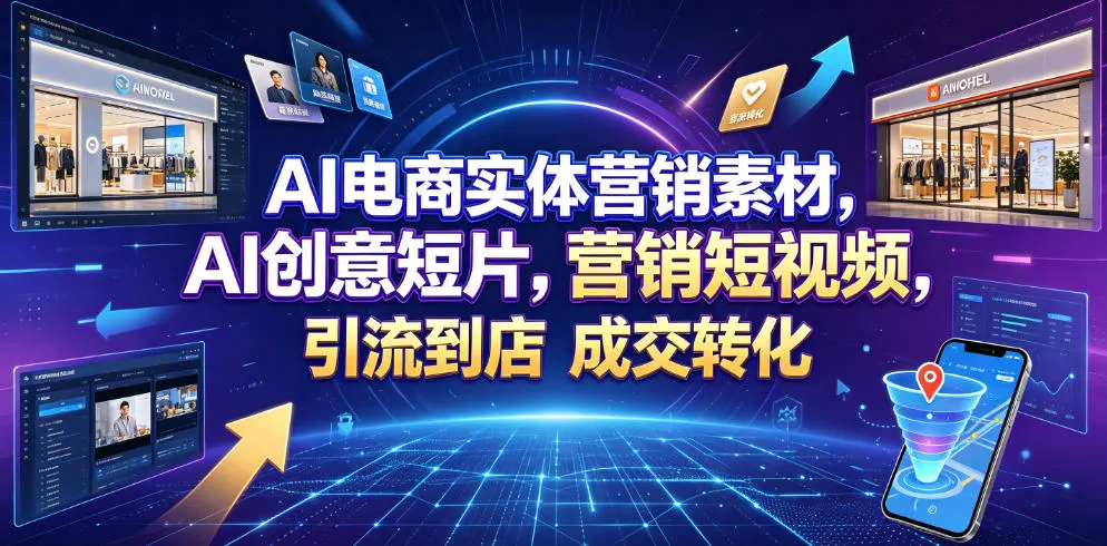 AI赋能电商：创意营销短视频，AI打造实体店引流利器，高效提升客流与转化率_趣客盟
