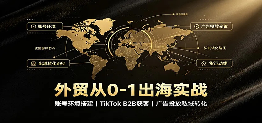 外贸出海攻略：TikTok B2B获客策略，广告投放与私域转化全流程指南 - 趣客盟