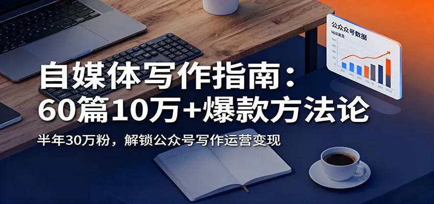 自媒体写作指南：60篇10万+爆款方法论，半年30万粉，解锁公众号写作运营变现-趣酷猫资源网
