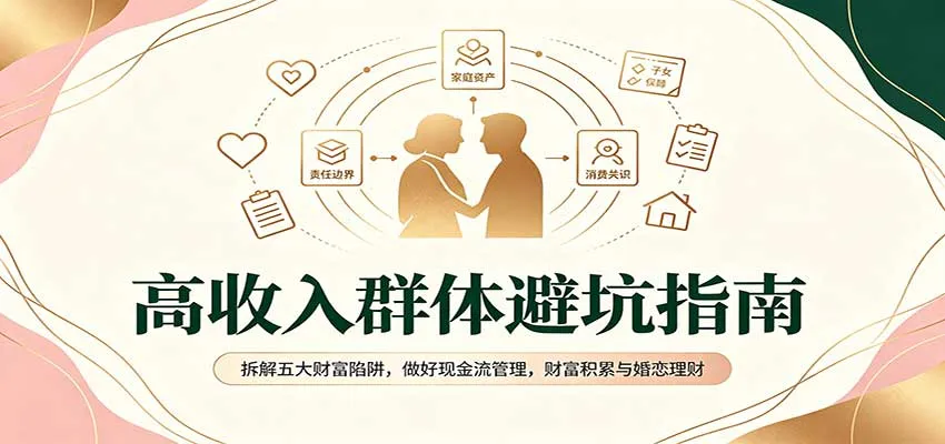 高收入人群财富避雷指南：揭秘五大理财陷阱，现金流管理攻略，财富增长与婚恋财务智慧 - 趣客盟